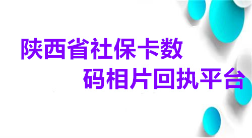 陕西省社保卡是相片回执平台
